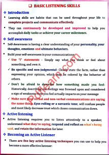 Communication Skills – Unit 3